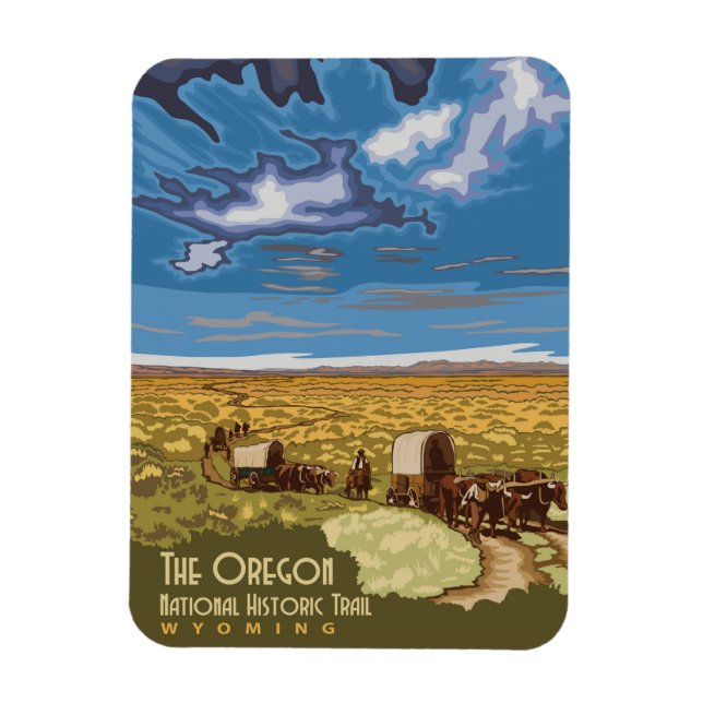 Oregon Trail Magnet (Vertikal)