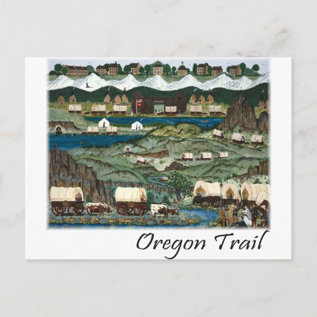Oregon Trail Postkarte (Vorderseite)