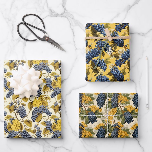 Oregon Traube Geschenkpapier Set (Vorderseite)