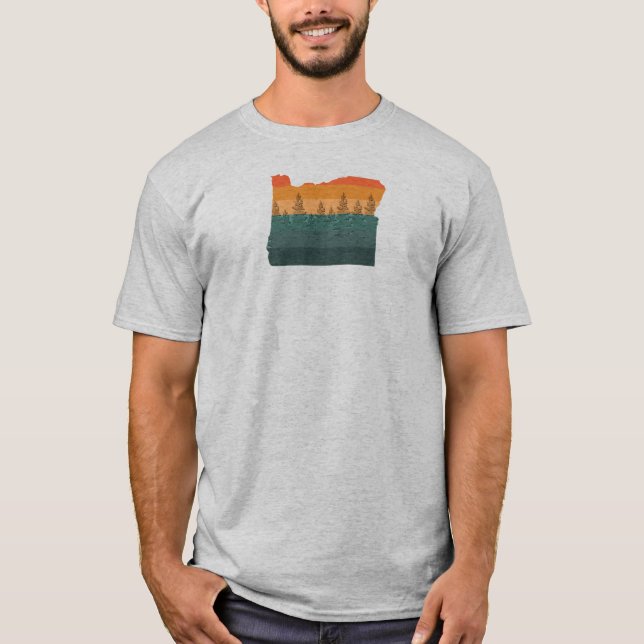 Oregon Tree Silhouette T-Shirt (Vorderseite)
