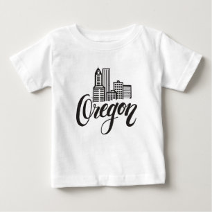 Oregon-Typografie-Entwurf Baby T-shirt