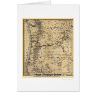 Oregon- u. Washington-Eisenbahn-Karte 1880