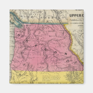 Oregon und Oberkalifornien Magnet