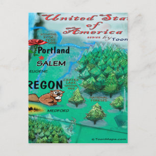 Oregon USA Card Postkarte