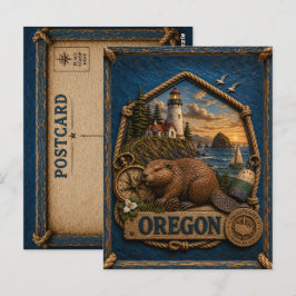 Oregon Vintage Reise Postkarte