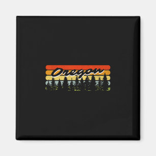 Oregon Wald Sonnenuntergang Bäume Hütte Thema Souv Magnet