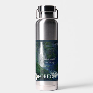 Oregon Waterfall Poster Trinkflasche