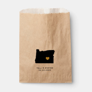 Oregon Wedding Favor Treat Sacks, Sacs Cadeaux