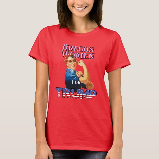 Oregon Women für Trump-T - Shirt (Vorderseite)