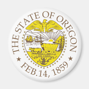 Oregon-Zeichen Magnet