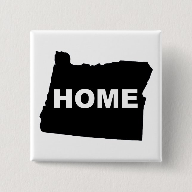 Oregon Zuhause Away From Staat Button Abzeichen Bu (Vorderseite)