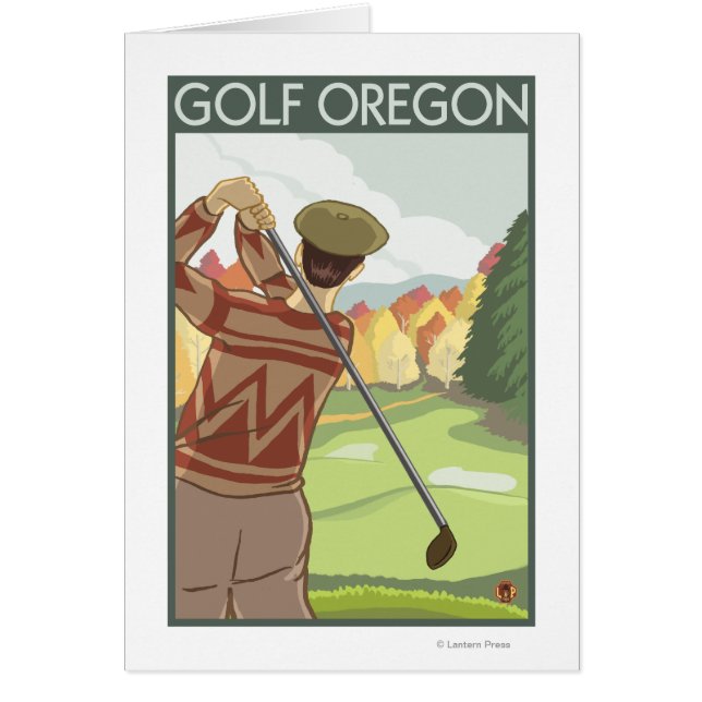OregonGolf Scène Vintage voyage Poster (Devant)