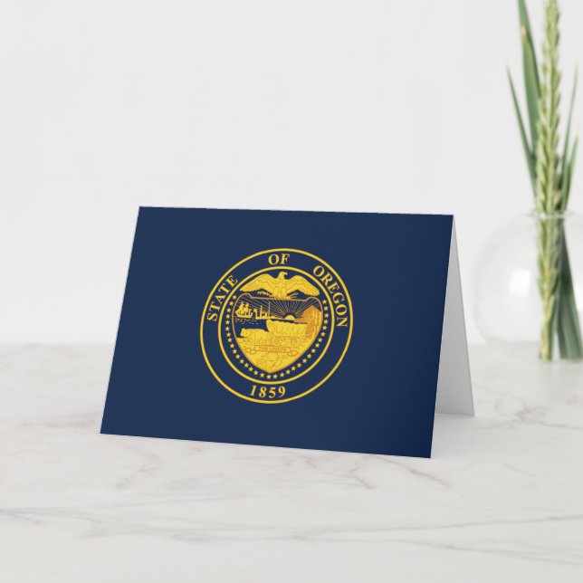 Oregonian Seal, Seal of Oregon Karte (Vorderseite)