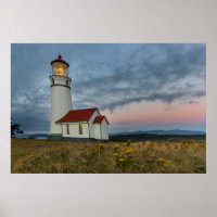 Oregons ältester Leuchtturm am Cape Blanco Staat