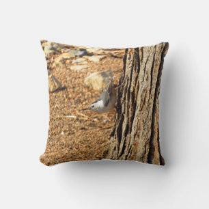 Oreillard à poitrine blanche Coussin de jet