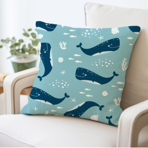 Oreiller à baleine, Thème Océan