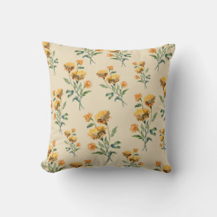 Oreiller à jet d'aquarelle de Marigold
