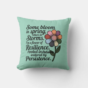 Oreiller à jet de résilience - Citation Inspiratio