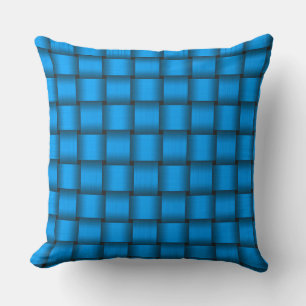Oreiller à jet de ruban bleu Aqua
