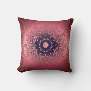 oreiller à jetons rose et gris
