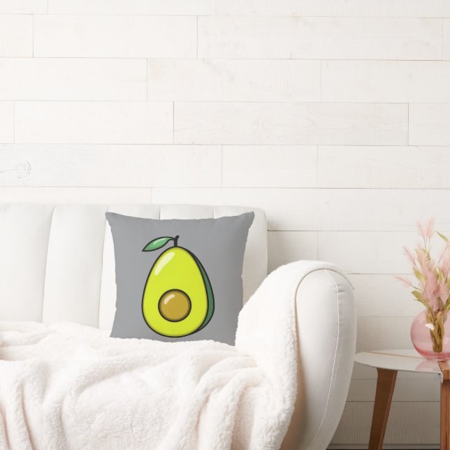 Oreiller à lancer Avocado mignon (Canapé)