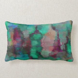 Oreiller à lancer bleu vert et violet
