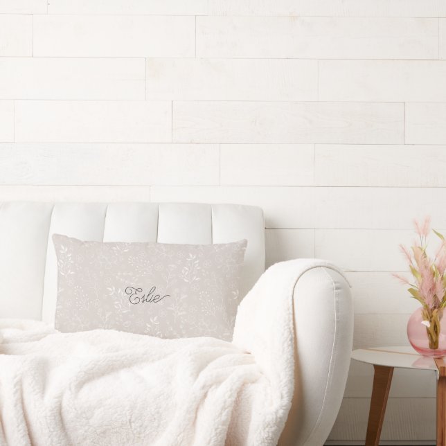 Oreiller à lancer botanique personnalisé (Canapé)