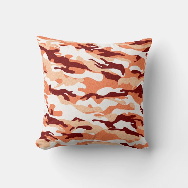 Oreiller à lancer Camo saumon (Recto)
