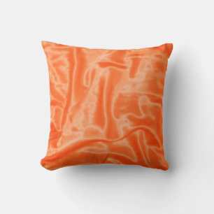 Oreiller à lancer Carré satiné orange
