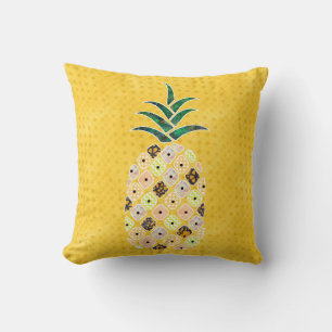 Oreiller à lancer d'ananas tropical