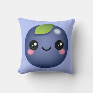Oreiller à lancer de bleuets Kawaii