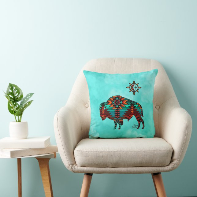 Oreiller à lancer de Buffalo du sud-ouest (Chaise)