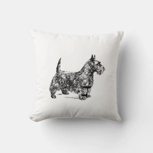Oreiller à lancer de chien écossais