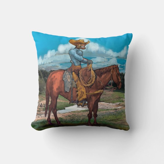 Oreiller à lancer de cowboy (Recto)
