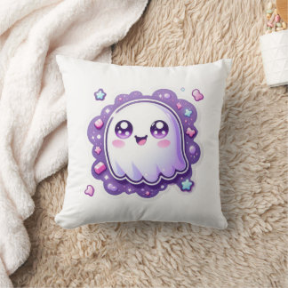 Oreiller à lancer de fantôme Kawaii - Pastel migno