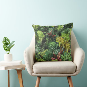 Oreiller à lancer de forêt tropicale
