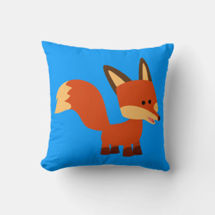 Oreiller à lancer de Fox de dessin mignon en astuc