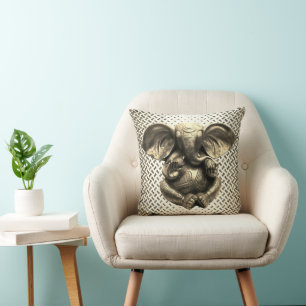 oreiller à lancer de ganesh or