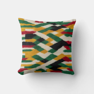Oreiller à lancer de kilim vert pour un look chic