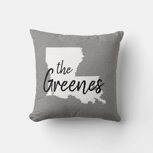 Oreiller à lancer de la famille Louisiana (Recto)