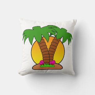 Oreiller à lancer de l'île tropicale