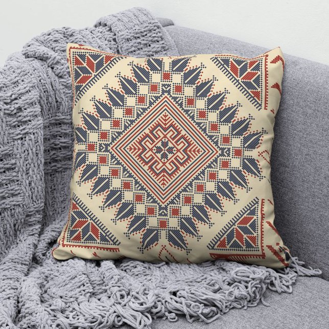 Oreiller à lancer de mode palestinien Tatreez 10 (Créateur téléchargé)