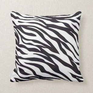 Oreiller à lancer de modèle Zebra