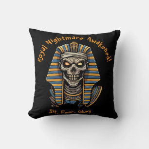 🖤 Oreiller à lancer de momie Pharaon Noir 🎃 👑
