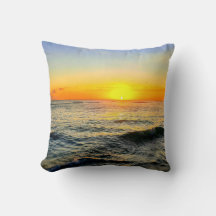 Oreiller à lancer de soleil des Caraïbes
