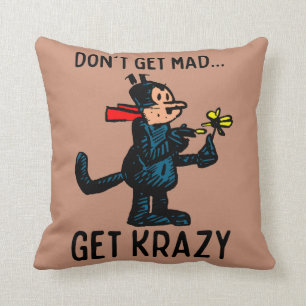 Oreiller à lancer de style rétro pour chat de dess