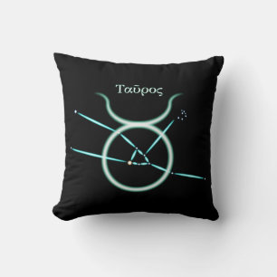 Oreiller à lancer de Taurus de Constellation Zodia