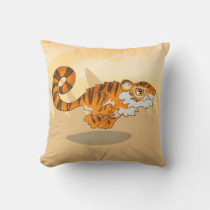 Oreiller à lancer de tigre de délimitation