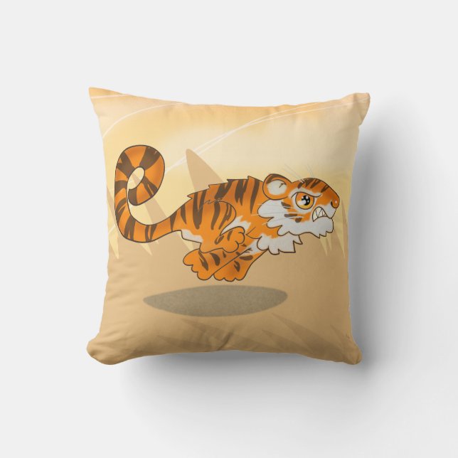 Oreiller à lancer de tigre de délimitation (Recto)