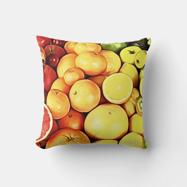 Oreiller à lancer décoratif Citrus (Recto)
